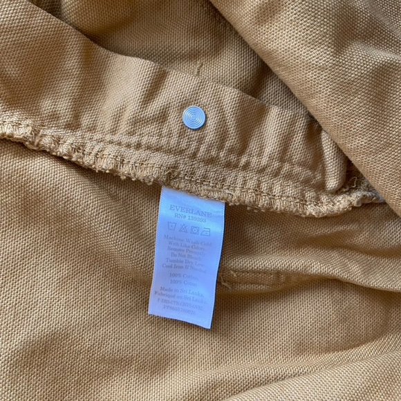 SOLD EUC Everlane The Canvas Overalls - Mustard Yellow - 6 - Picture 9 of 9